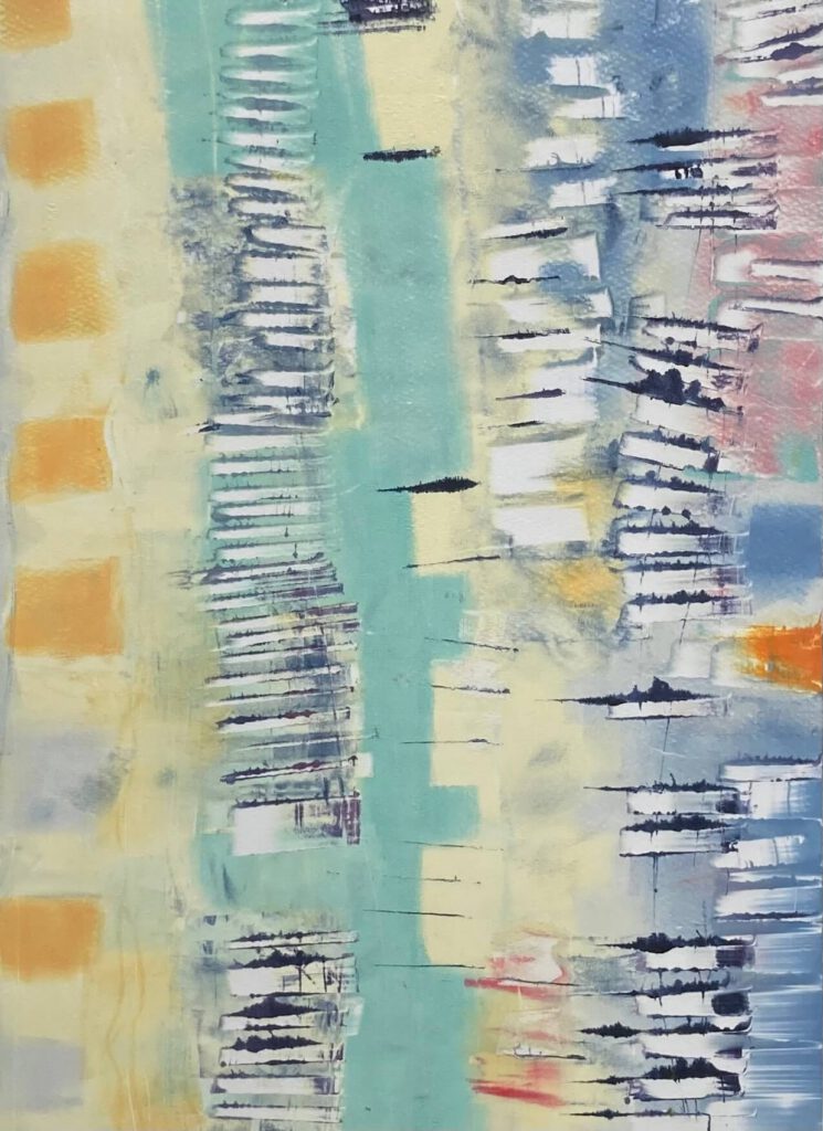 Arial No 2 monotype print Arial Number 2 by Dawn Finn