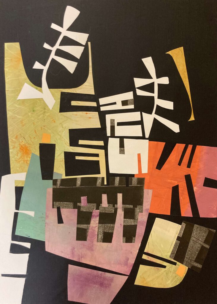 Cut and Spark monotype print Cut and Spark by Dawn Finn