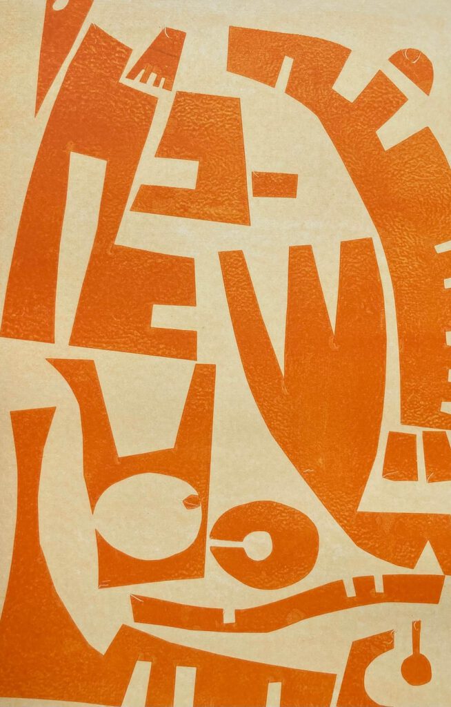 The Colour Orange monotype print The Colour Orange by Dawn Finn